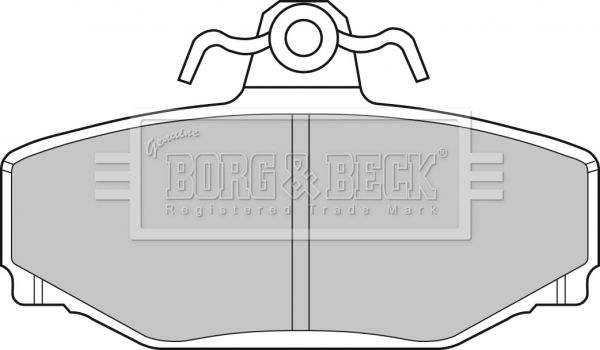 BORG & BECK stabdžių trinkelių rinkinys, diskinis stabdys BBP1218